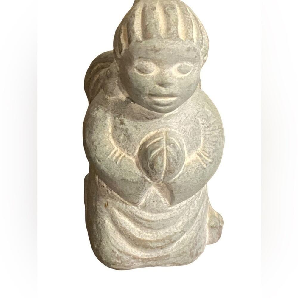 Isabel Bloom 1996 Cement Statue Kneeling Praying Angel